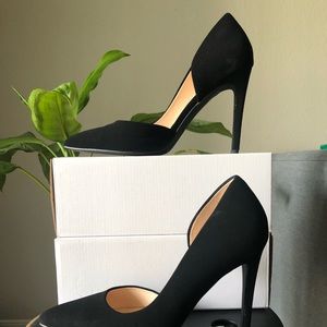 Black stiletto heels